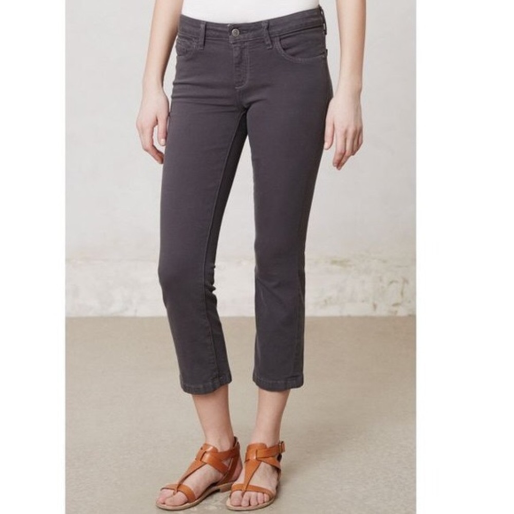 Pilcro Stet Crop - gray jeans from Anthropologie